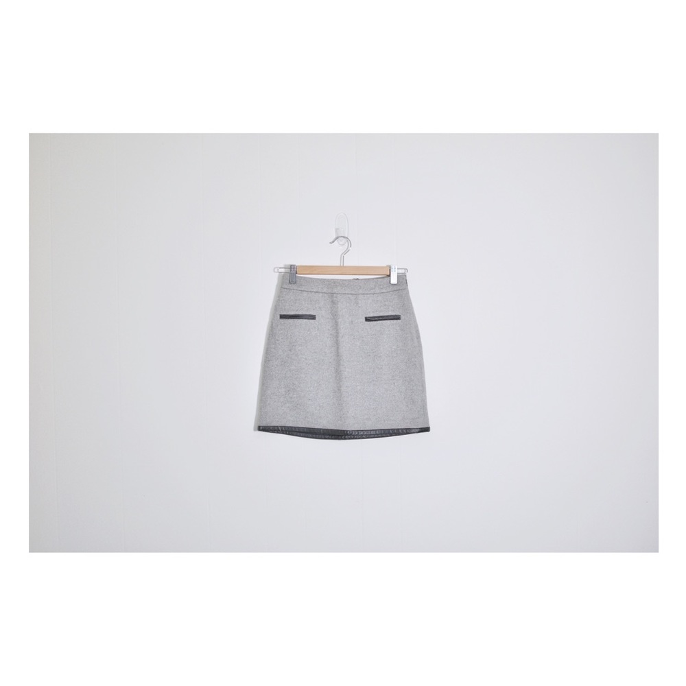 Club Monaco cashmere wool mini skirt